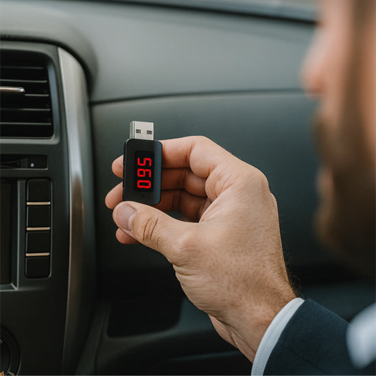 bluetooth-en-voiture-clé-rouge-carous