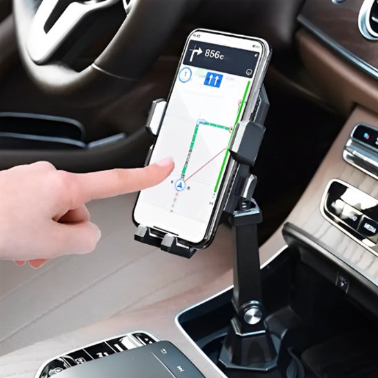 support-téléphone-voiture-porte-gobelet