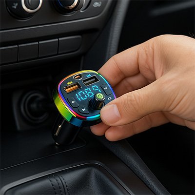 Adaptateur bluetooth pour voiture écran led