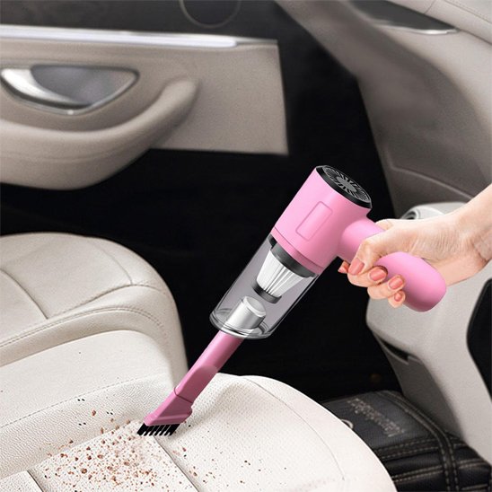 Aspirateur voiture sans fil rose