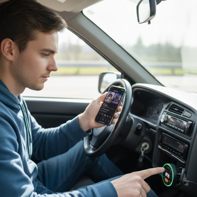 bluetooth-voiture-affichage-led-numérique