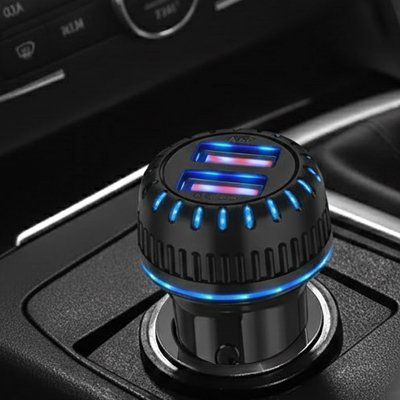 Chargeur allume cigare noir