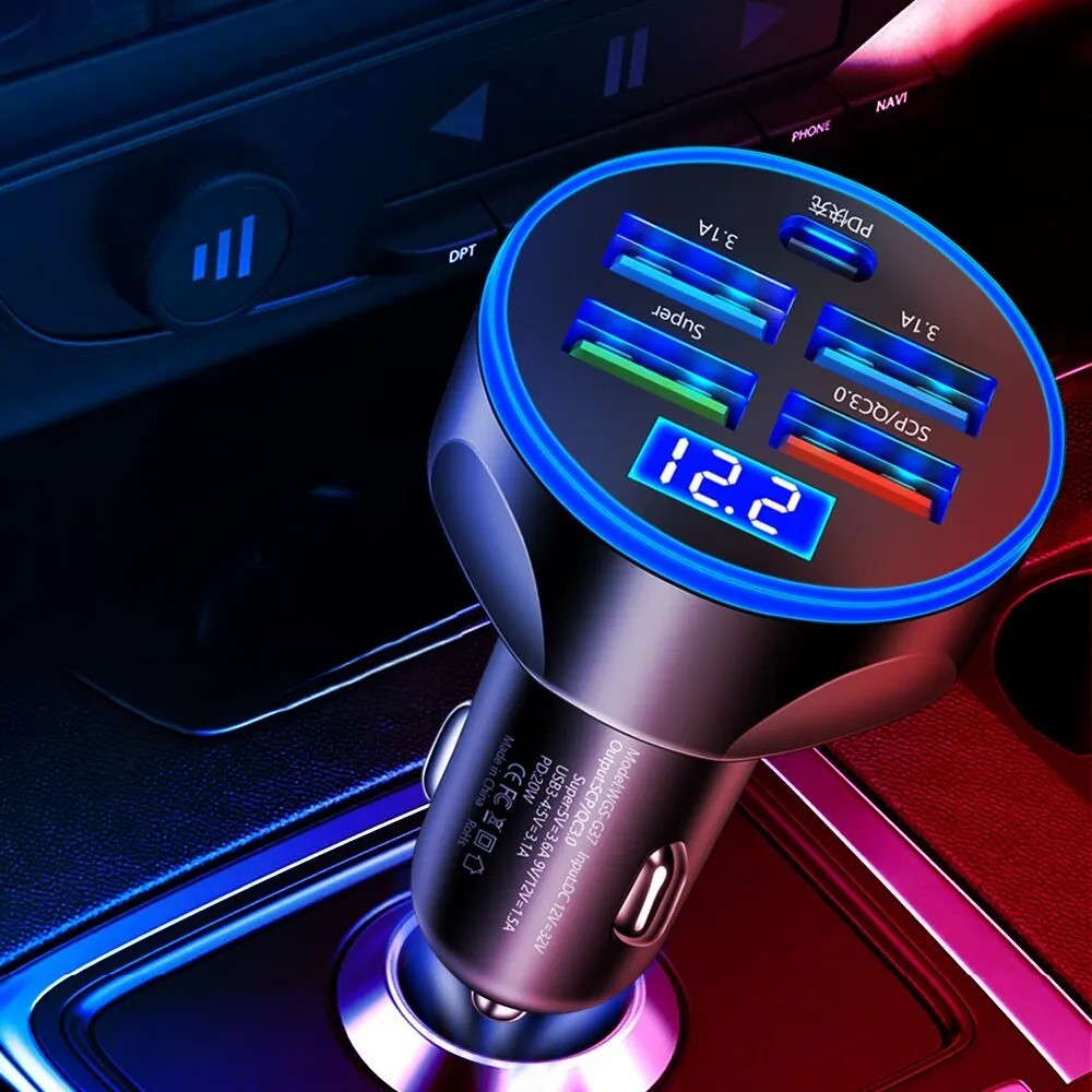 chargeur-voiture-multi-port