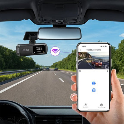 Dashcam voiture contrôle avec smartphone