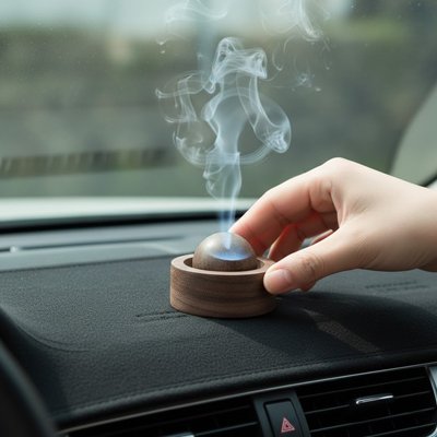 Diffuseur pour voiture bois naturel  