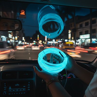 Led interieur voiture couleurs multiples