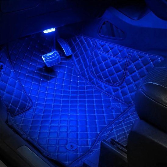 Led voiture bleu