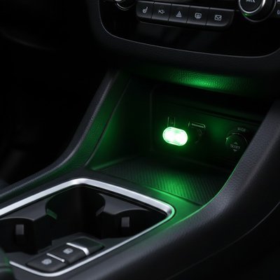 Led voiture vert