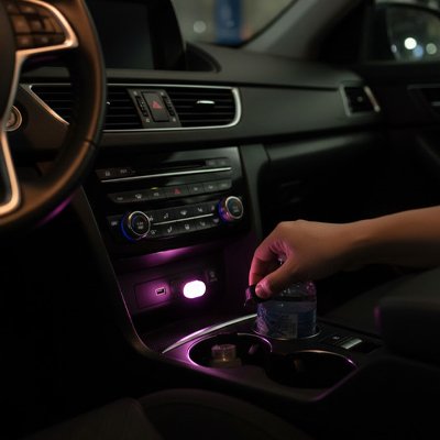 Led voiture violet