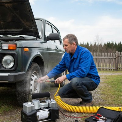Mini compresseur gonfle pneu de camionnette