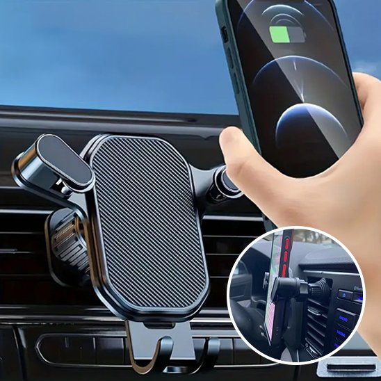 support-téléphone-voiture-mettre-le-téléphone-sur-le-support