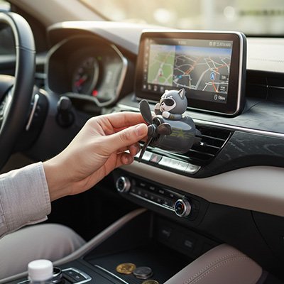 Sent bon pour voiture Double mécanisme de fixation