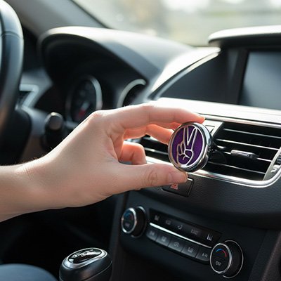 sent-bon-voiture-personnalisé-fixation-par-clip-ventilation