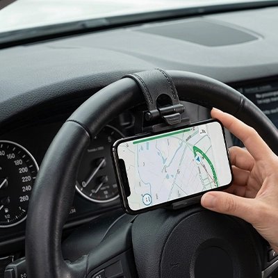 Support smartphone pour voiture couleur noir