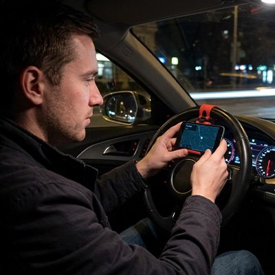 support-smartphone-pour-voiture-fixation-sur-volant