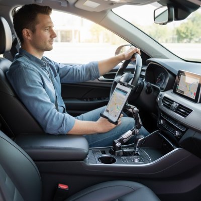 Support tablette pour voiture porte-gobelet