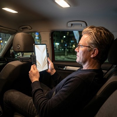 support-tablette-voiture-système-de-serrage-sécurisé