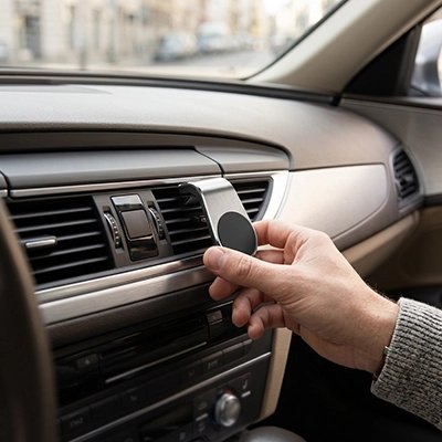 Support téléphone magnétique voiture Fixation magnétique