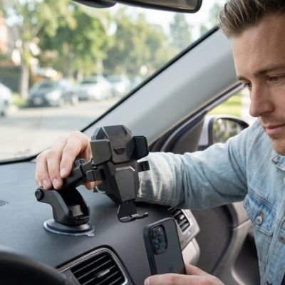 Support téléphone voiture Bras articulé extensible