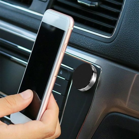 Support téléphone voiture magnétique argent