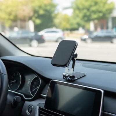 Support telephone voiture magnetique Installation sans outil
