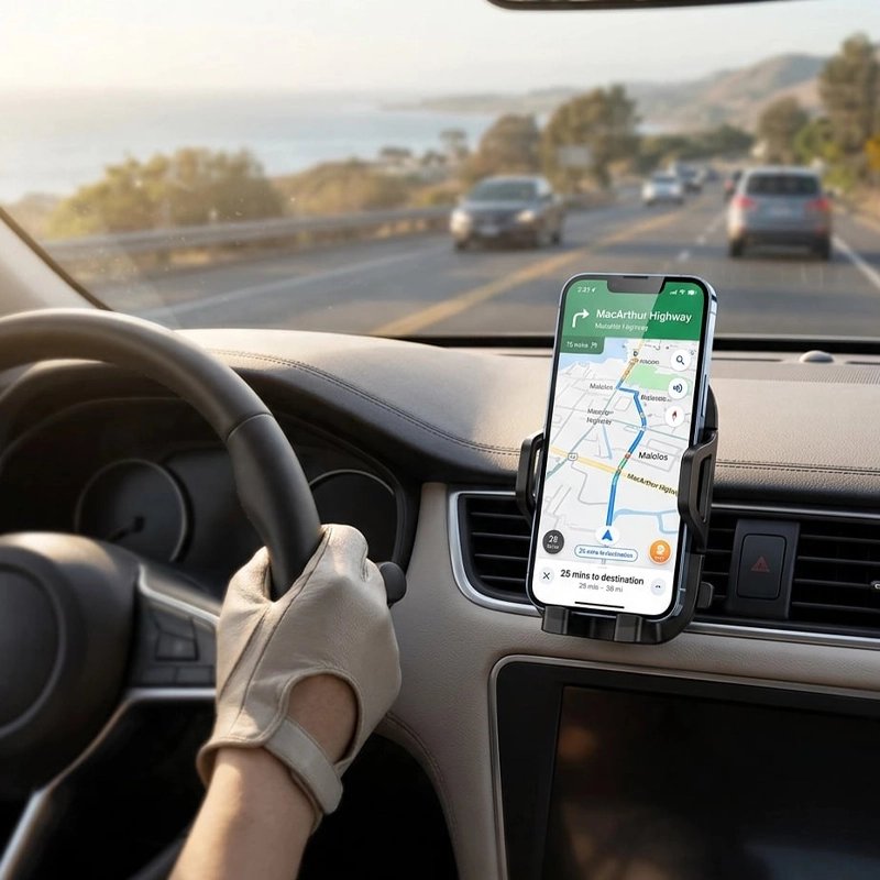 support-téléphone-voiture-mécanisme-automatique