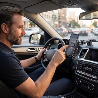 Support téléphone voiture Rotation 360 degrés