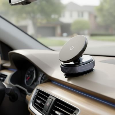 Support voiture pour telephone Installation par aspiration sous vide
