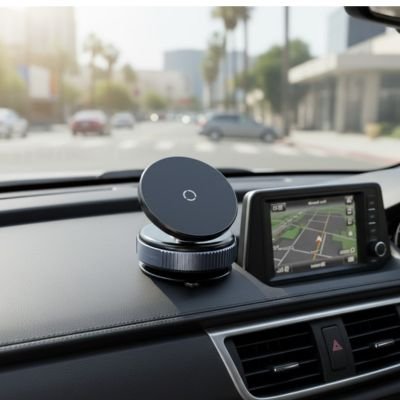 Support voiture pour telephone noir