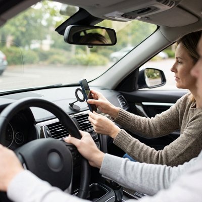 Support voiture pour telephone orientation ajustable à 360 degrés