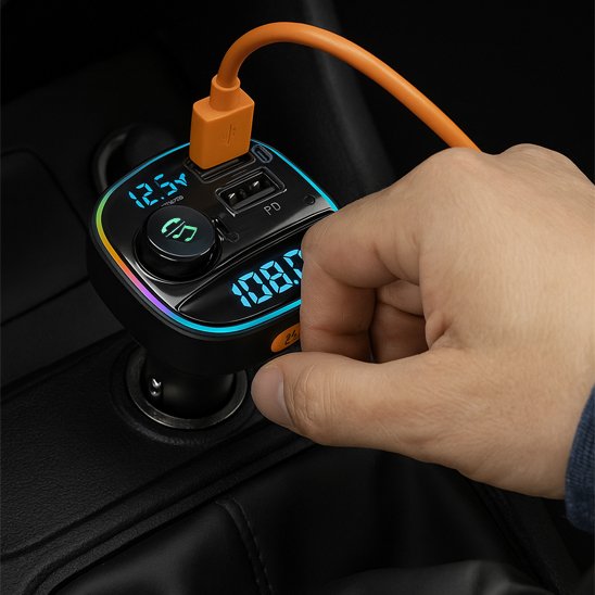 Transmetteur fm bluetooth charge rapide